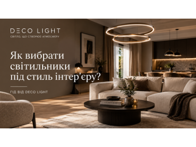 Як вибрати світильники під стиль інтер’єру: гід Deco Light
