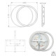 Світлодіодна люстра STANDART 80W 2R-ON/OFF-485х410х50-WHITE/WHITE-220-IP20 Керується вимикачем (без пульта) 10108 ESLLSE