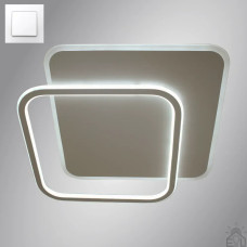 Світлодіодна люстра STANDART 80W 2S-ON/OFF-475х475х50-WHITE/WHITE-220-IP20 Керується вимикачем (без пульта) 10109 ESLLSE