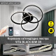 Керована світлодіодна люстра VITA 80W 3R-APP-500x130-BLACK/WHITE/CLEAR-220-IP20 10124 ESLLSE