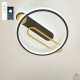 Керована світлодіодна люстра MENSOLA 80W R-APP-530х450x60-BLACK/GOLD/WHITE-220-IP20 10126 ESLLSE