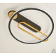 Керована світлодіодна люстра MENSOLA 80W R-APP-530х450x60-BLACK/GOLD/WHITE-220-IP20 10126 ESLLSE