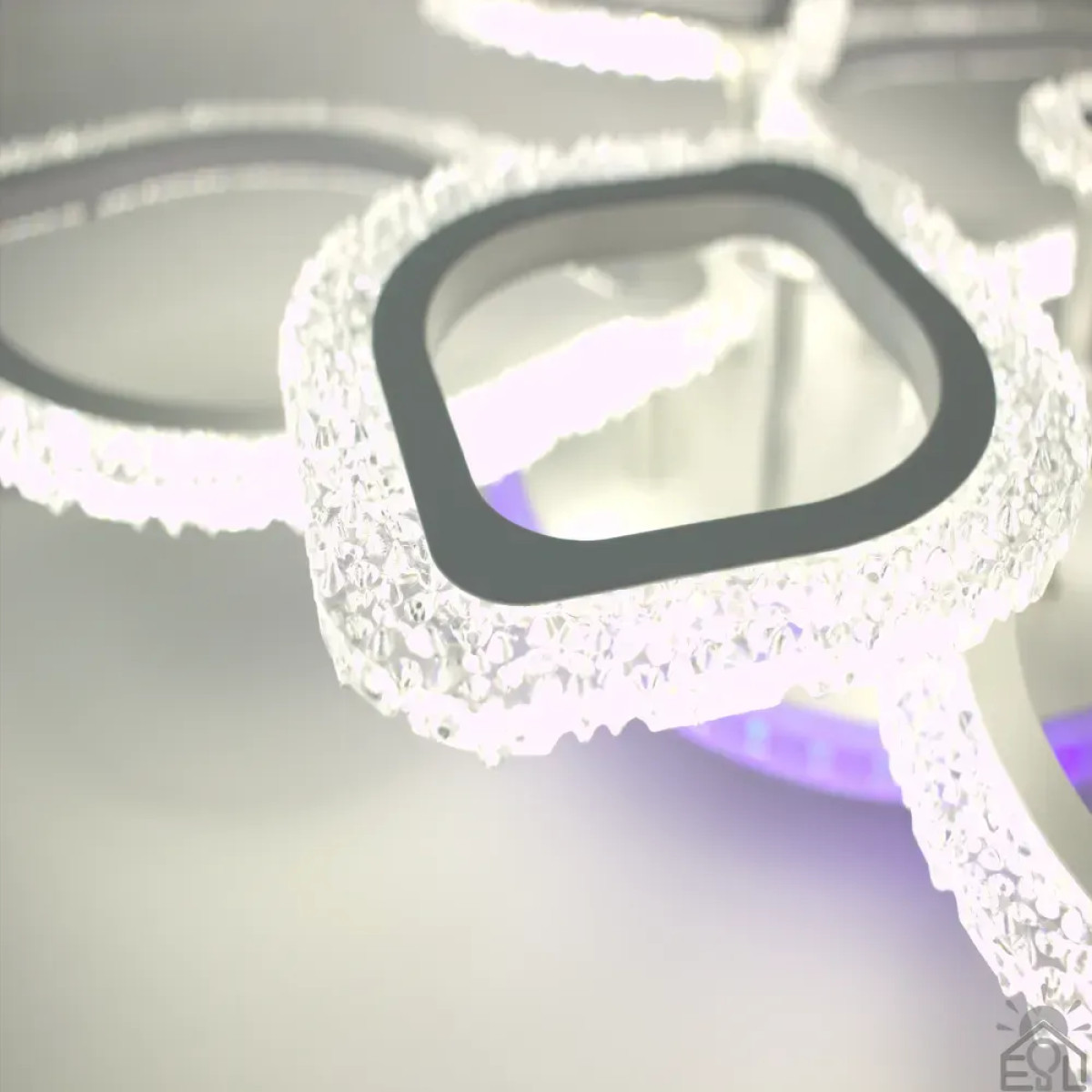 Керована світлодіодна люстра AZALIA ICE RGB 100W 7R-APP-680x110-WHITE/WHITE-220-IP20 10133 ESLLSE