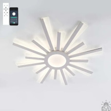 Смарт люстра керована світлодіодна TERESA R 100 Вт 680x50 мм Бiла 10206 ESLLSE