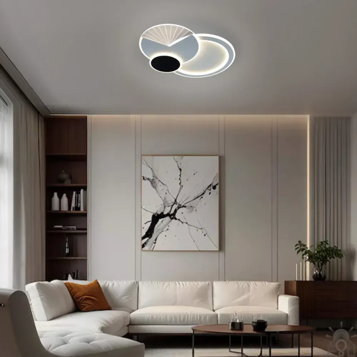 Смарт люстра керована світлодіодна COMETA 3R 90 Вт 540x420x60 мм Бiла 10210 ESLLSE