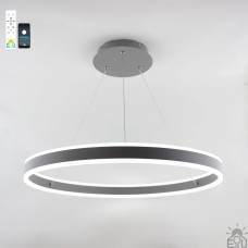 Смарт люстра керована світлодіодна підвісна STELLA R 96 Вт 600x1200 мм Сіра 10306 ESLLSE