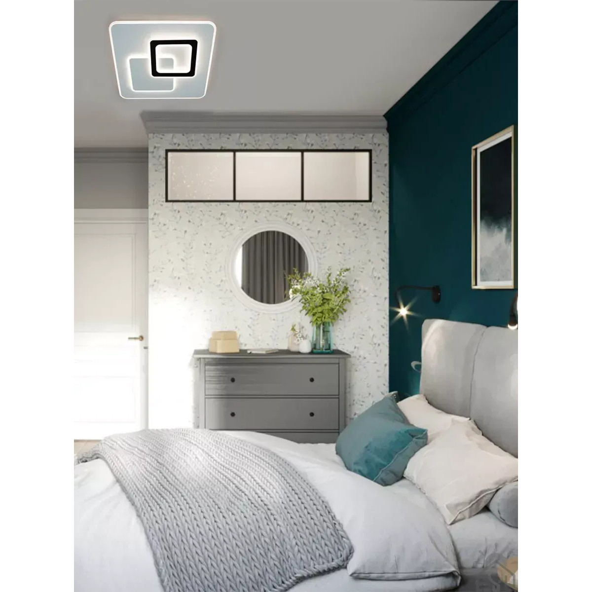 Світлодіодна люстра UNIVERSE Керується вимикачем (без пульта) 10404 ESLLSE