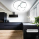 Світлодіодна люстра ECONOMICO 60W 3R 500×430×50-WHITE/WHITE-220-IP20 Керується вимикачем (без пульта) 10439 ESLLSE