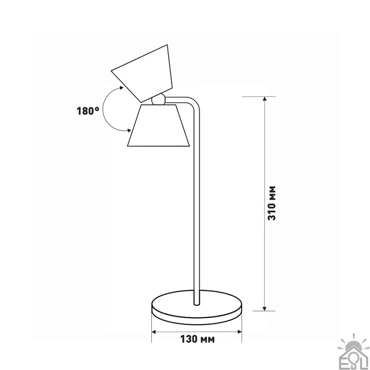Лампа сенсорна світлодіодна LOKA 3 Вт з акумулятором 2000 mA 10443 ESLLSE