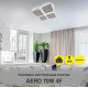 Світлодіодна люстра AERO 70W 4F-455x455x57-WHITE-220-IP20 Керується вимикачем (без пульта) 10457 ESLLSE