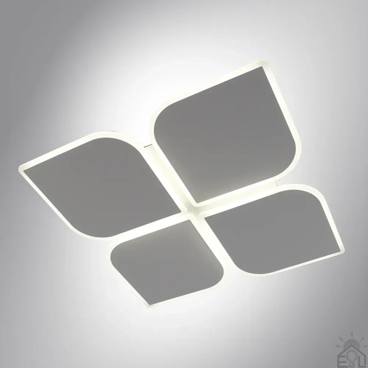 Світлодіодна люстра AERO 70W 4F-455x455x57-WHITE-220-IP20 Керується вимикачем (без пульта) 10457 ESLLSE