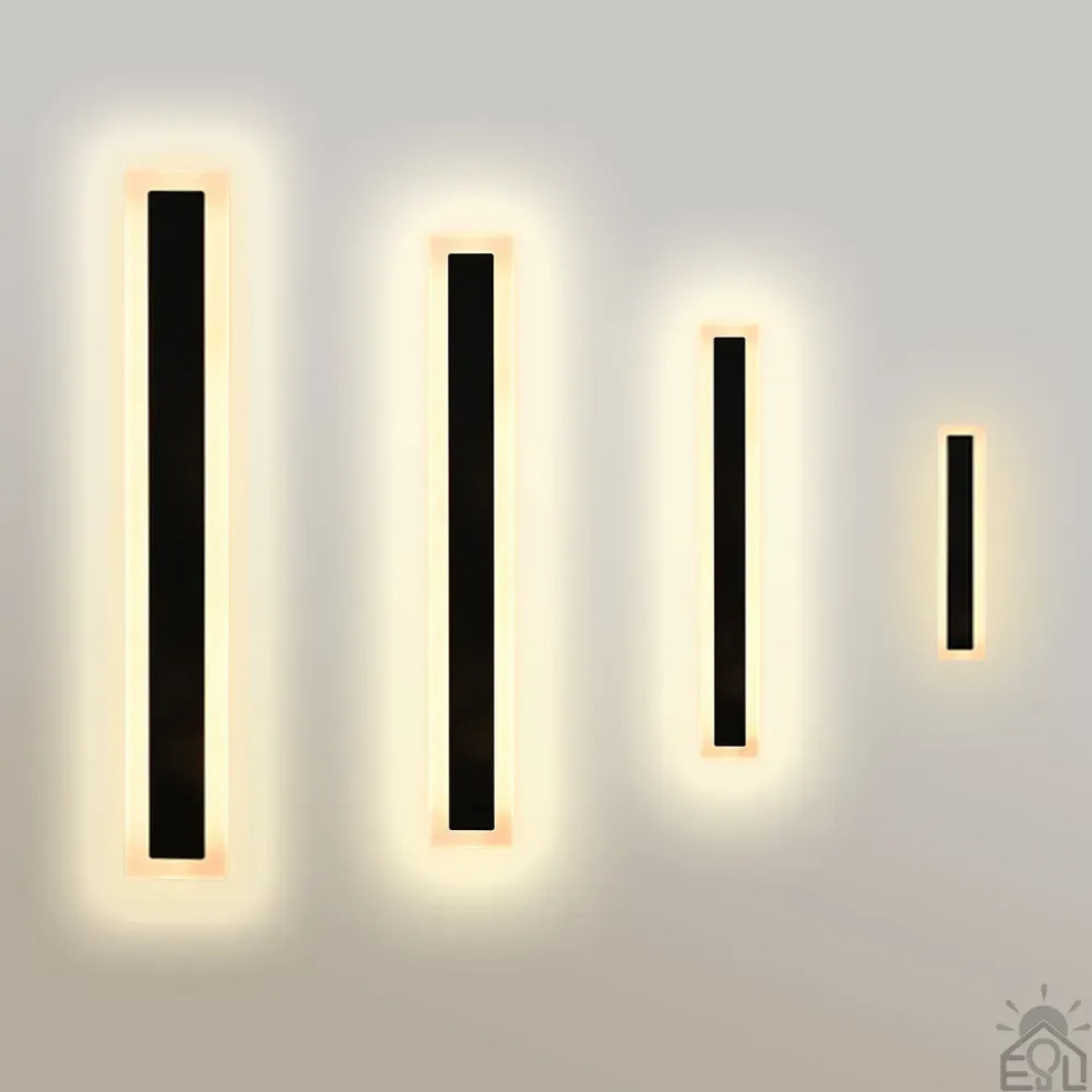 Світлодіодний світильник, архітектурний, інтерʼєрний SOLEIN 11 Вт 400x80x44 мм Чорний IP65 10500 ESLLSE