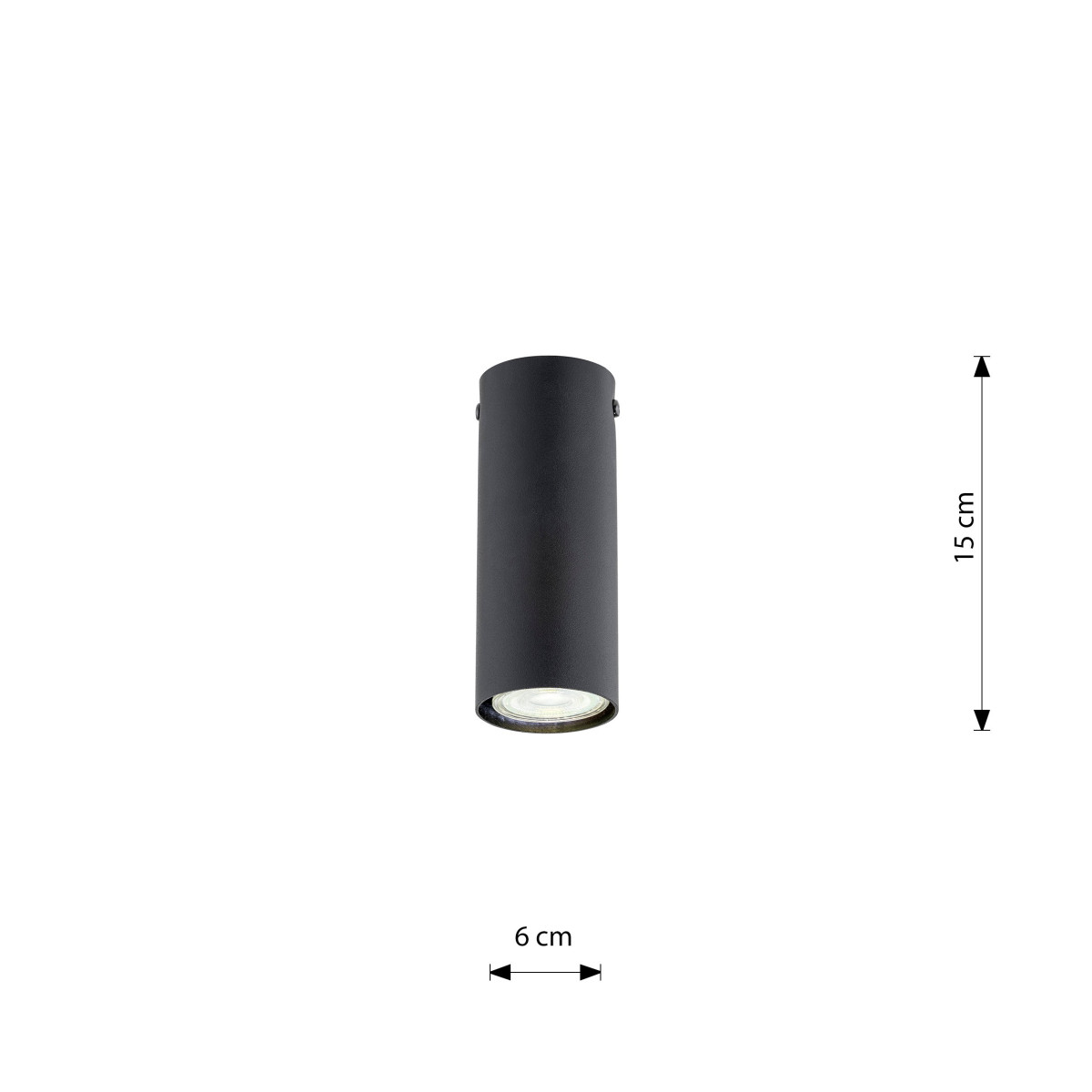 Точковий світильник TECNO 1S BLACK 1316/1S Emibig