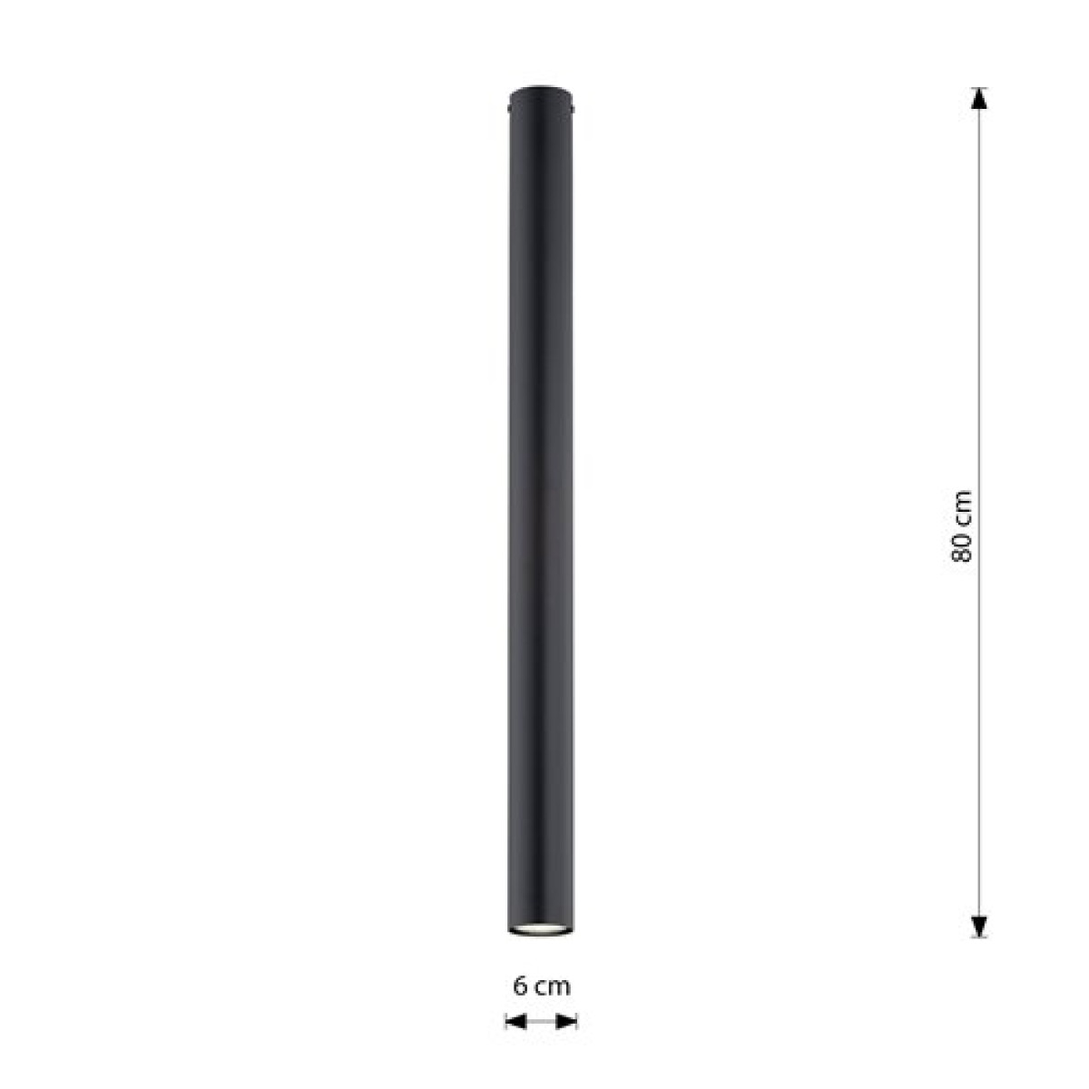 Точковий світильник TECNO 1XXL BLACK 1316/1XXL Emibig