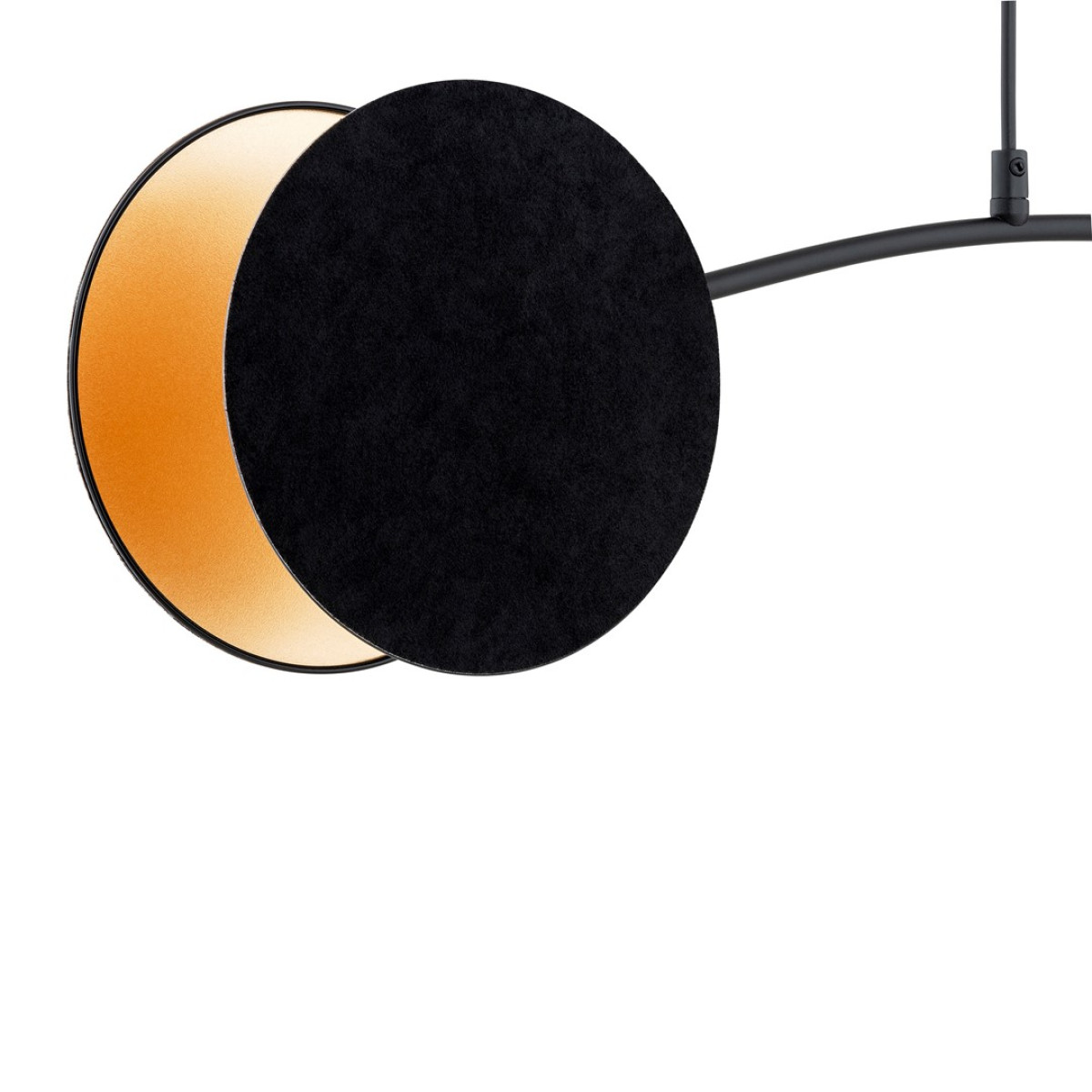 Люстра підвісна MOTIF 2 BLACK/GOLD EMIBIG 1325/2 Emibig чорний