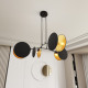 Люстра підвісна MOTIF 4 BLACK/GOLD EMIBIG 1325/4 Emibig чорний