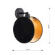 Бра MOTIF K1 BLACK/GOLD EMIBIG 1325/K1 Emibig