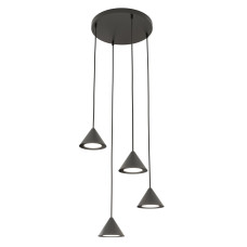 Люстра підвісна ELIT 4 PREMIUM BLACK 1330/4PREM Emibig чорний