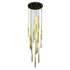 Люстра підвісна SELTER 17 PREMIUM GOLD 1332/17 Emibig чорний, золотий
