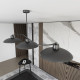 Люстра стельова FOSTER 3 BLACK 1353/3 Emibig чорний