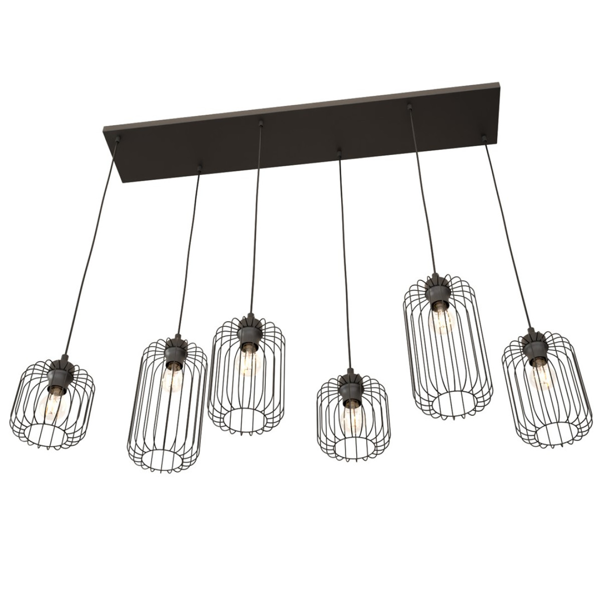 Люстра підвісна VANDER 6 BL 1365/6 Emibig чорний