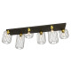 Світильник стельовий BARN 6 BL GOLD 1366/6 Emibig чорний, золотий