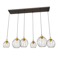 Підвісна люстра NANDO 6 BL GOLD 1368/6 Emibig