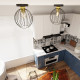 Світильник стельовий NEST 1 BL GOLD 1370/1 Emibig чорний, золотий