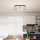 Світильник стельовий NEST 3 BL GOLD 1370/3 Emibig чорний, золотий