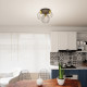 Світильник стельовий NEST 3PREM BL GOLD 1370/3PREM Emibig чорний, золотий