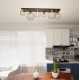 Світильник стельовий NEST 6 BL GOLD 1370/6 Emibig чорний, золотий