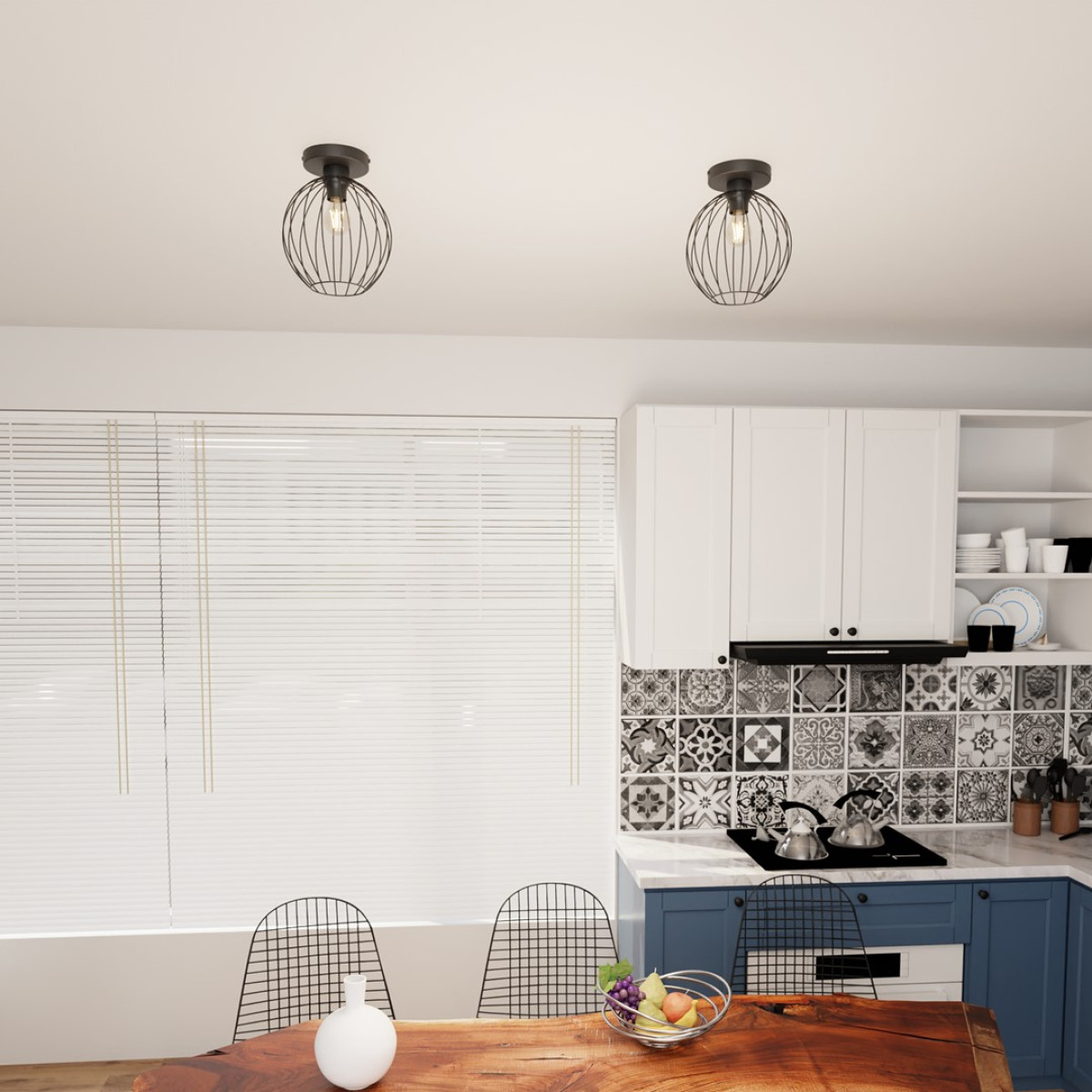 Світильник стельовий NEST 1 BL 1371/1 Emibig чорний