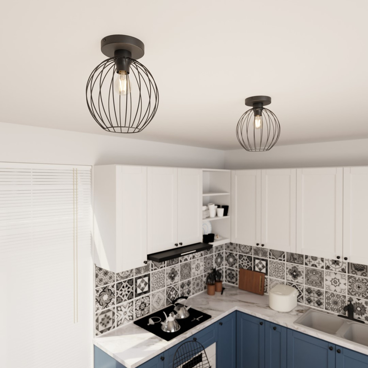 Світильник стельовий NEST 1 BL 1371/1 Emibig чорний