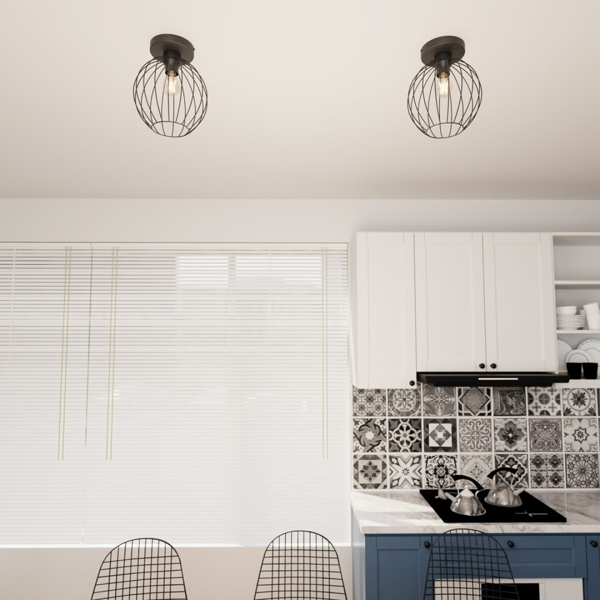 Світильник стельовий NEST 1 BL 1371/1 Emibig чорний