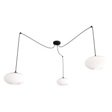 Люстра підвісна BENTE 3 BL PREMIUM GRAY EMIBIG 1060/3PREM Emibig чорний