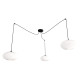 Люстра підвісна ORIGO 3 BL OPAL 1374/3 Emibig чорний