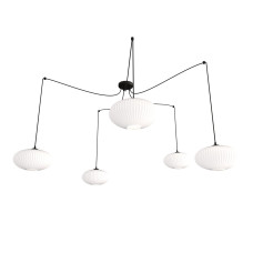 Люстра підвісна BENTE 4 BL PREMIUM GRAY EMIBIG 1060/4PREM Emibig чорний