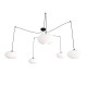 Люстра підвісна ORIGO 5 BL OPAL 1374/5 Emibig чорний