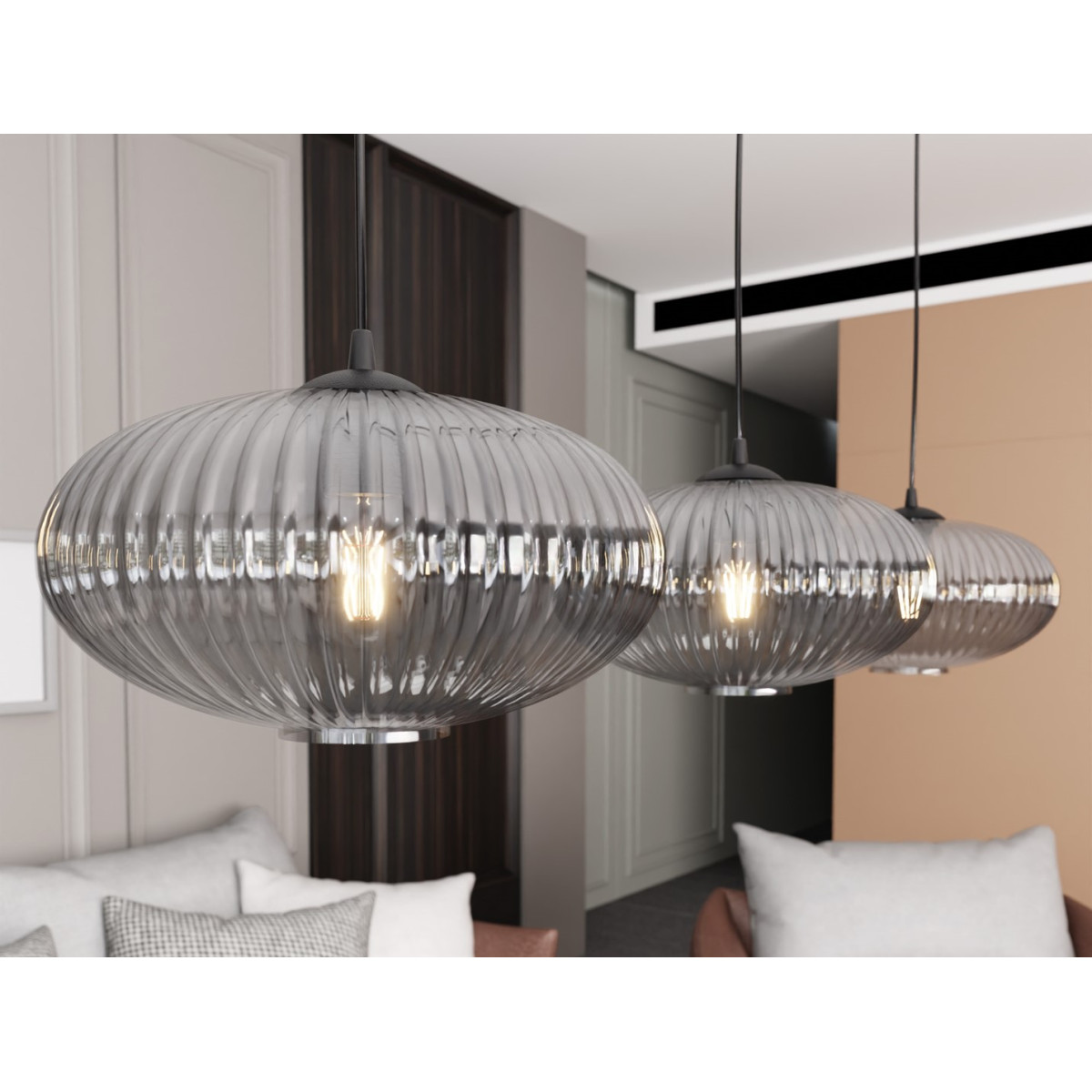 Люстра підвісна BENTE 3 BL BLACK EMIBIG 1067/3 Emibig чорний
