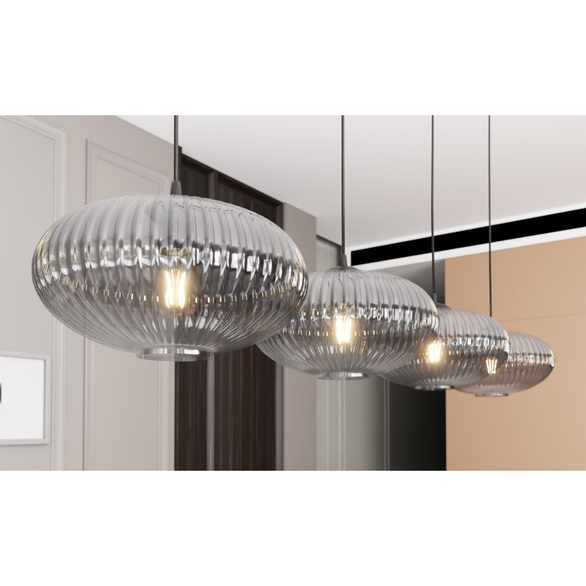 Люстра підвісна BENTE 6 BL BLACK EMIBIG 1067/6 Emibig чорний