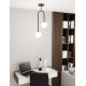 Люстра підвісна ATRIA 2 BL OPAL 1383/2 Emibig чорний