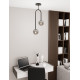 Люстра підвісна ATRIA 2 BL GRAFIT 1384/2 Emibig чорний