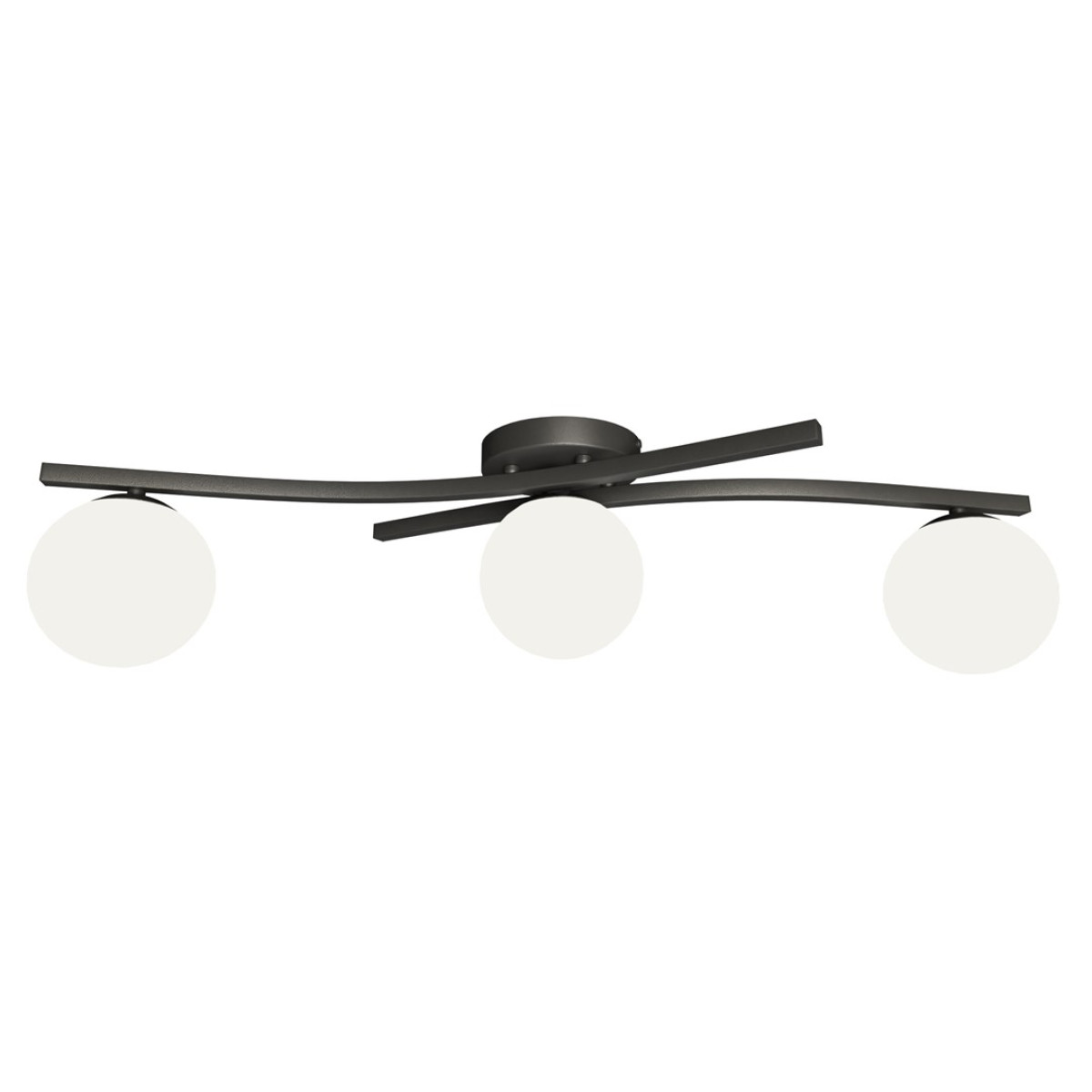 Світильник стельовий OPUS 3 BL OPAL 1390/3 Emibig чорний