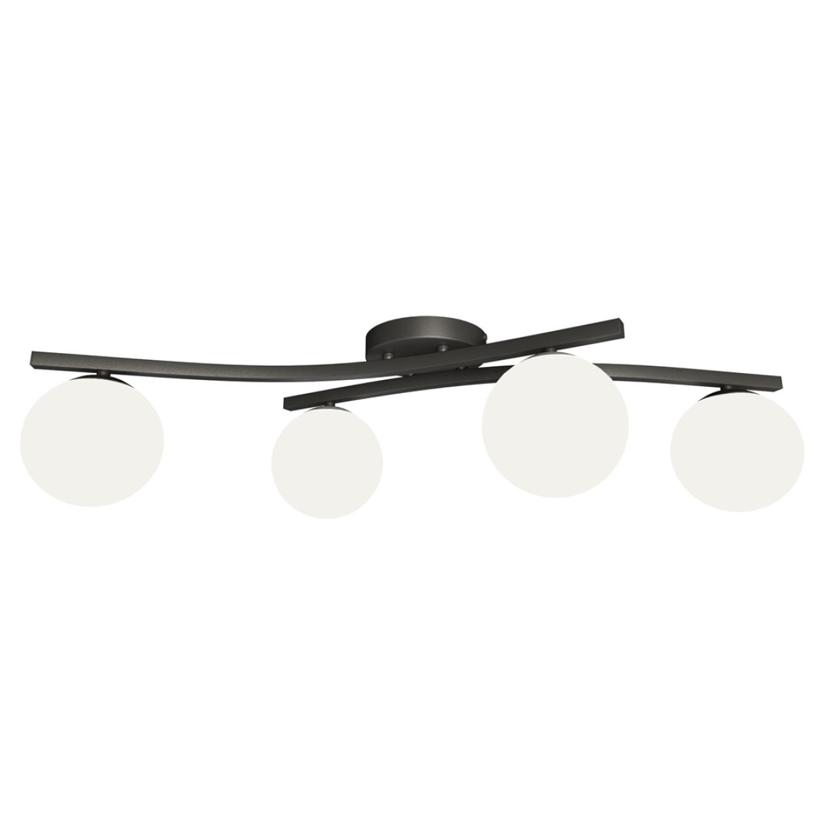 Світильник стельовий OPUS 4 BL OPAL 1390/4 Emibig чорний