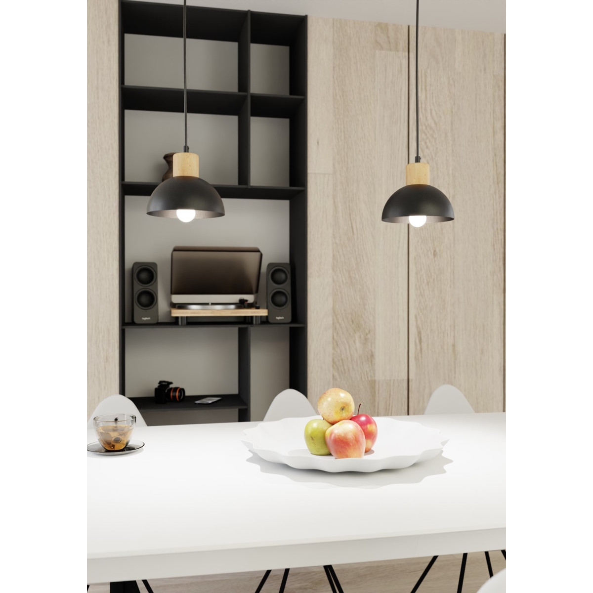Світильник стельовий SECO 1 BL 1393/1 Emibig чорний