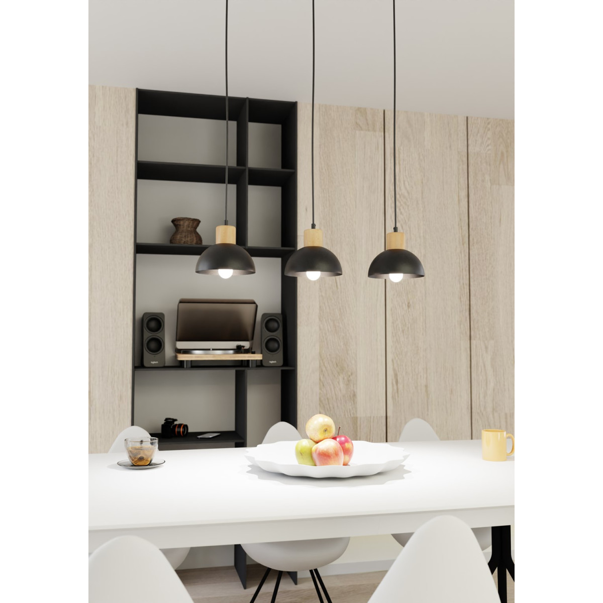 Світильник стельовий SECO 3 BL 1393/3 Emibig чорний