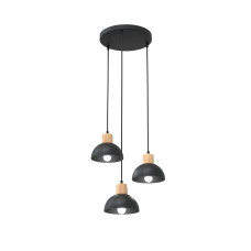 Світильник стельовий SECO 3 PREM BL 1393/3PREM Emibig чорний