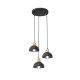 Світильник стельовий SECO 3 PREM BL 1393/3PREM Emibig чорний