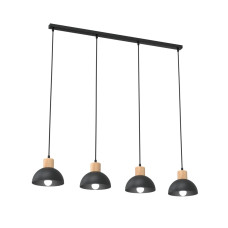 Світильник стельовий SECO 4 BL 1393/4 Emibig чорний
