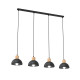 Світильник стельовий SECO 4 BL 1393/4 Emibig чорний